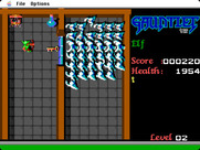 Gauntlet for Macintosh - Use potions to destroy large amounts of enemies easily.