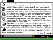 Gauntlet for Macintosh - The monsters of Gauntlet.