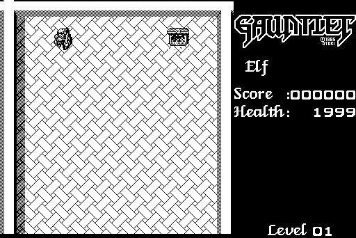 Gauntlet Macintosh Screenshot: Game start.