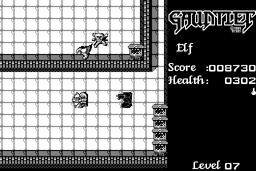 Gauntlet Macintosh Screenshot: Running from death...