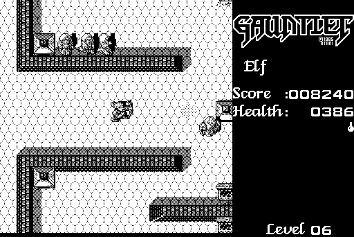 Gauntlet Macintosh Screenshot: The magicians appear...and disappear!