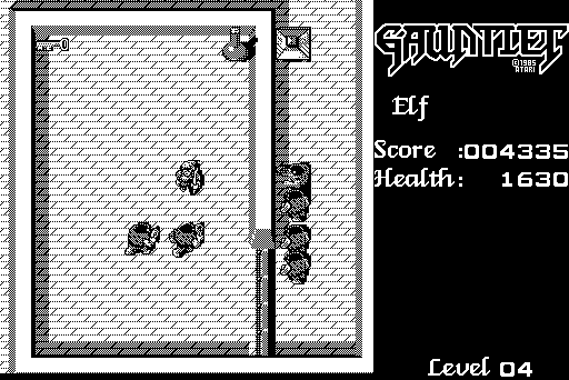 Gauntlet Macintosh Screenshot: Start of level 4.