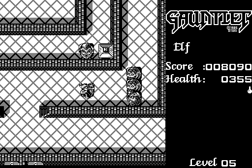 Gauntlet Macintosh Screenshot: This level introduces the demons.