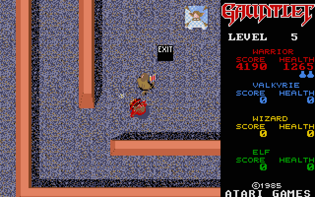 Gauntlet Atari ST Screenshot: Here's the exit!