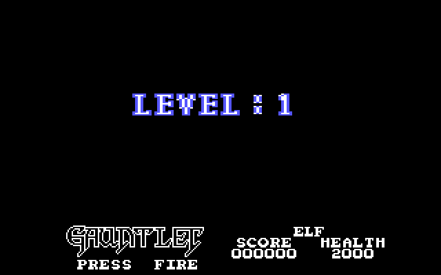 Gauntlet IBM PC/Compatibles Screenshot: Ready for level one?