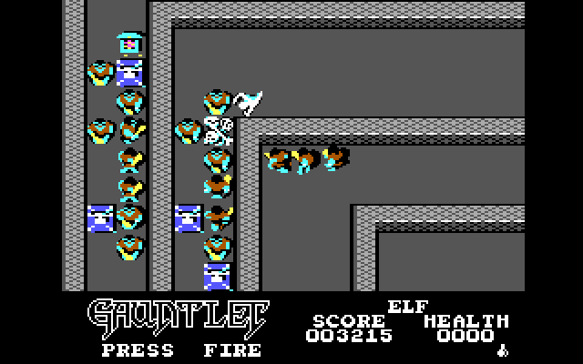 Gauntlet IBM PC/Compatibles Screenshot: Game over.