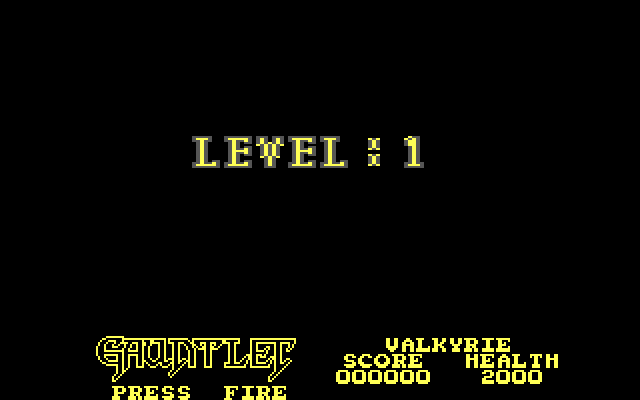 Gauntlet IBM PC/Compatibles Screenshot: Ready for level one?
