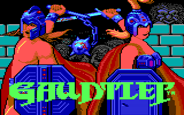 Gauntlet IBM PC/Compatibles Screenshot: Title screen.