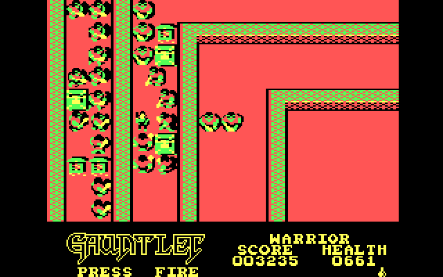 Gauntlet IBM PC/Compatibles Screenshot: I'm surrounded!