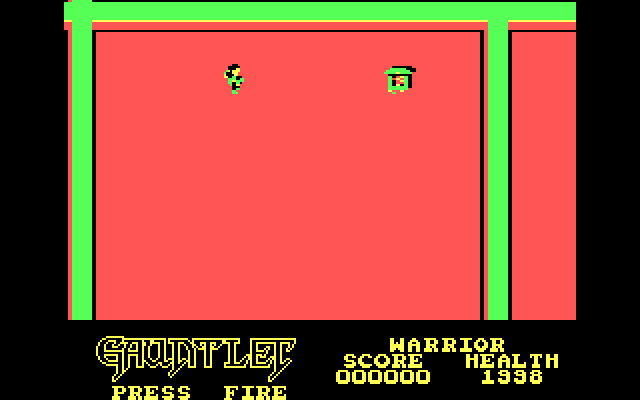 Gauntlet IBM PC/Compatibles Screenshot: Game start.