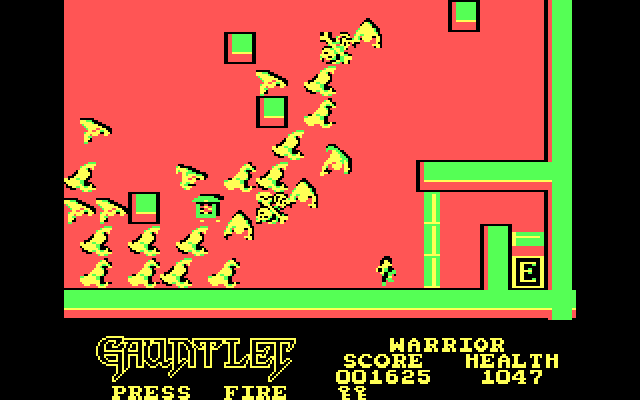Gauntlet IBM PC/Compatibles Screenshot: There's the exit!
