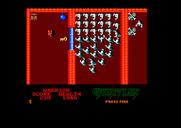 Gauntlet for Amstrad CPC - Pick up the potion and use it to destroy most of these ghosts all at once.