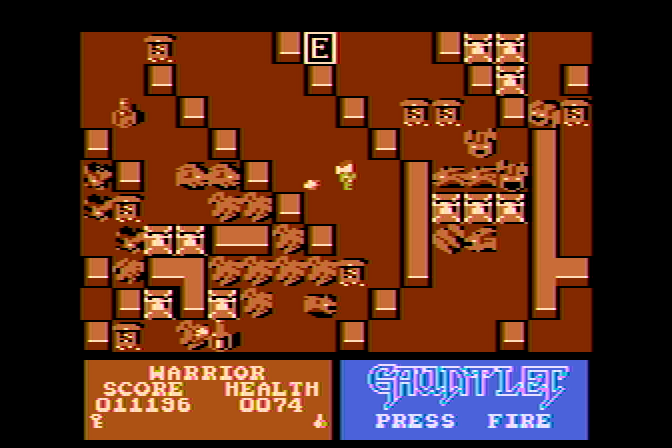 Gauntlet Atari 8-bit Screenshot: The number of enemies increases!