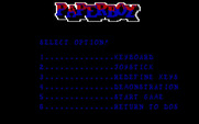 Paperboy for IBM PC/Compatibles - Game options.