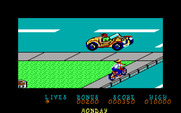 Paperboy for IBM PC/Compatibles - Don't get run over crossing the road...