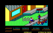 Paperboy for IBM PC/Compatibles - Attempt to deliver newspapers...