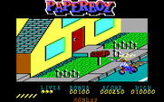 Paperboy for IBM PC/Compatibles - Crashed into a storm drain.