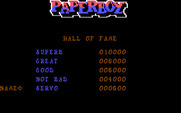 Paperboy for IBM PC/Compatibles - Hall of fame.