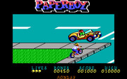 Paperboy for IBM PC/Compatibles - Don't crash into cars when crossing the street!