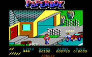 Paperboy for IBM PC/Compatibles - Crashed into a car.