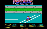 Paperboy for IBM PC/Compatibles - Game start.