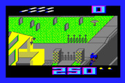 Paperboy for Apple IIgs - Hit the grave stones for bonus points.