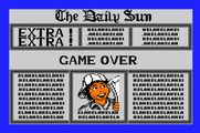 Paperboy for Apple IIgs - Game over.
