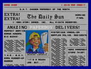 Paperboy for Arcade - Title screen.