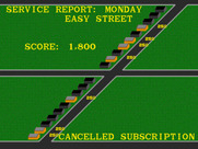 Paperboy for Arcade - Monday report; I had a few cancelled subscriptions.