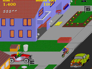 Paperboy for Arcade - Don't run into cars in the road...