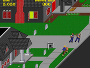 Paperboy for Arcade - Don't run into these two guys fighting...