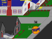 Paperboy for Arcade - Smack! Don't run into fences...