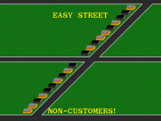 Paperboy for Arcade - Deliver papers to your customers only...here's the map of the street!