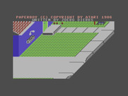 Paperboy for Commodore 16 & Plus/4 - Title screen.