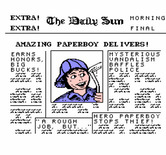 Paperboy for NES / Famicom - Title screen.