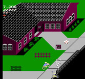 Paperboy for NES / Famicom - It's a tornado! Hurry up!