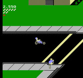 Paperboy for NES / Famicom - Crossing the road...