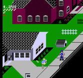 Paperboy for NES / Famicom - Avoid the guy with the jackhammer!