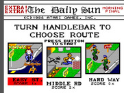 Paperboy for Sega Master System - Select a route.