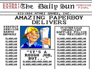 Paperboy for Sega Master System - Amazing paperboy delivers!