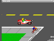 Paperboy for Sega Master System - Don't get hit by cars!