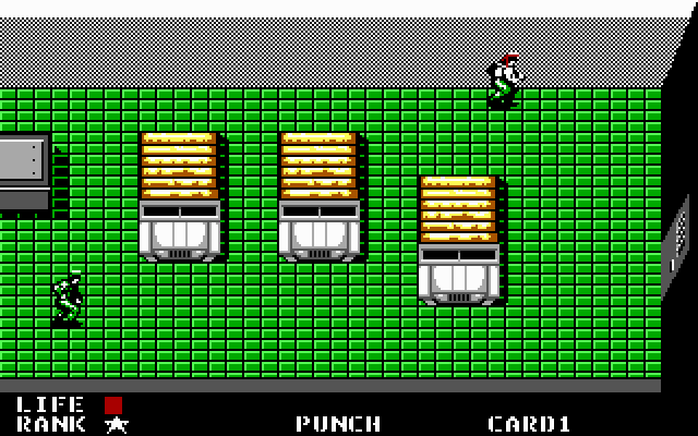 Metal Gear IBM PC/Compatibles Screenshot: More trucks!