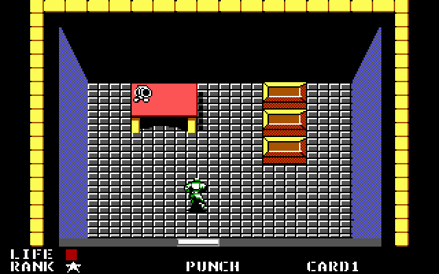 Metal Gear IBM PC/Compatibles Screenshot: I found a mask!
