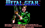 Metal Gear for IBM PC/Compatibles - Title screen.