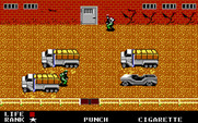 Metal Gear for IBM PC/Compatibles - About to enter the first building...