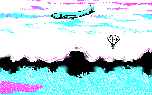 Metal Gear IBM PC/Compatibles Screenshot: Game introduction.