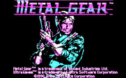 Metal Gear for IBM PC/Compatibles - Title screen.