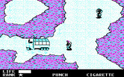 Metal Gear for IBM PC/Compatibles - A truck! You can enter the trucks and sometimes locate items...