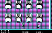 Metal Gear for IBM PC/Compatibles - Start of the first building.