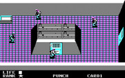 Metal Gear for IBM PC/Compatibles - This area is well guarded! Plus, I'll need a key for those doors...